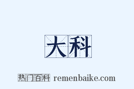 大科是什么意思的图片
